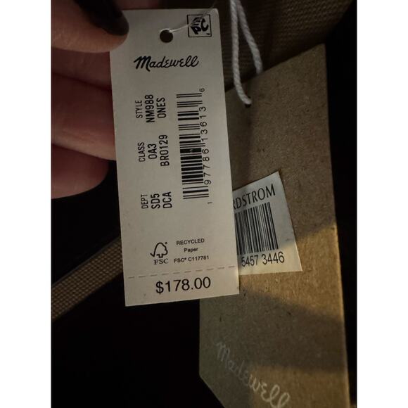 Madewell The Essential Brown Suede Bucket Tote Bag (New) - Picture 8 of 8